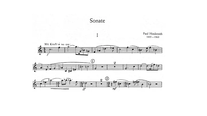 Paul Hindemith: Trumpet Sonata (Stephen Burns, tru...