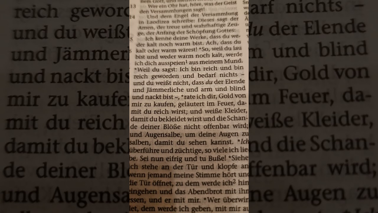 Wenn du weder Kalt noch Warm bist