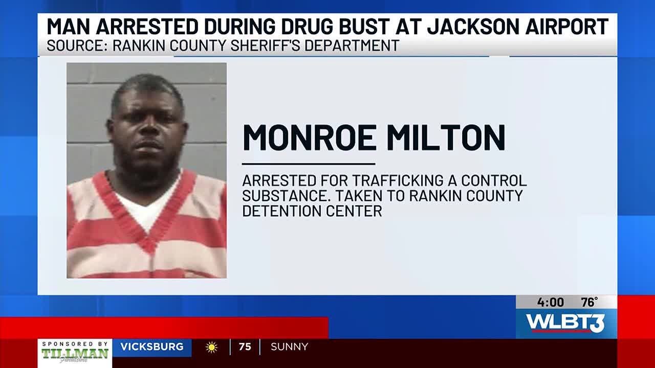 Man arrested during drug bust at Jackson airport - YouTube