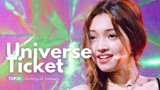 Ranking All Universe Ticket Contestants/Trainees