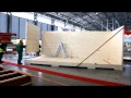 Live construction of a mobile passive wooden house at the ibf fair 2012