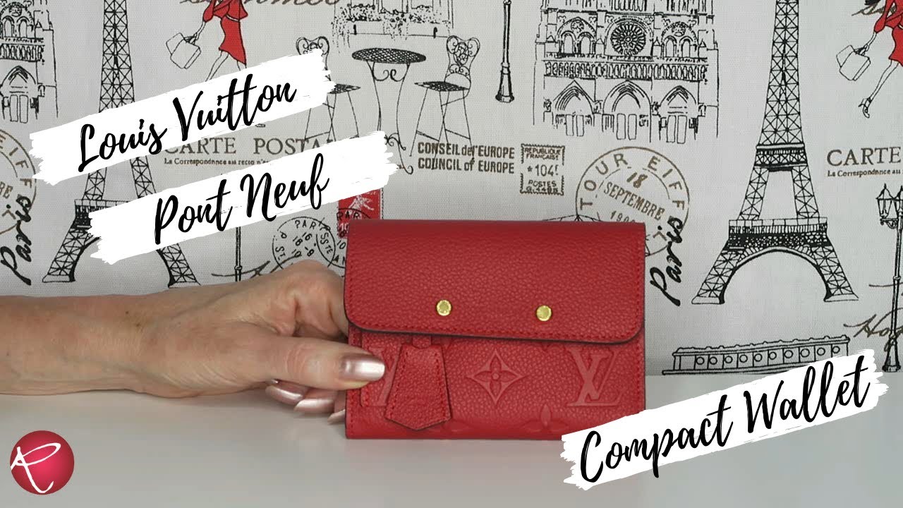 Louis Vuitton Pont Neuf Compact Wallet | Review | Red Ruby Creates - YouTube