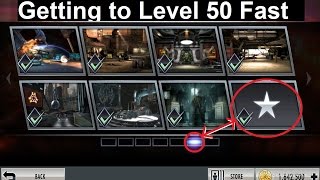 Injustice Mobile: PART 1 Getting to level 50 FAST -- Most efficient strategy for grinding XP
