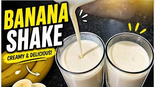 2 Minute Banana Shake Recipe ⚡ | Healthy & Delicious