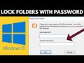 How To Lock Folder In Windows 10 With Password