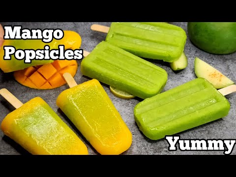 Kaccha Mango Ice Cream Recipe  How to Make Raw Mango Popsicle  at Home !