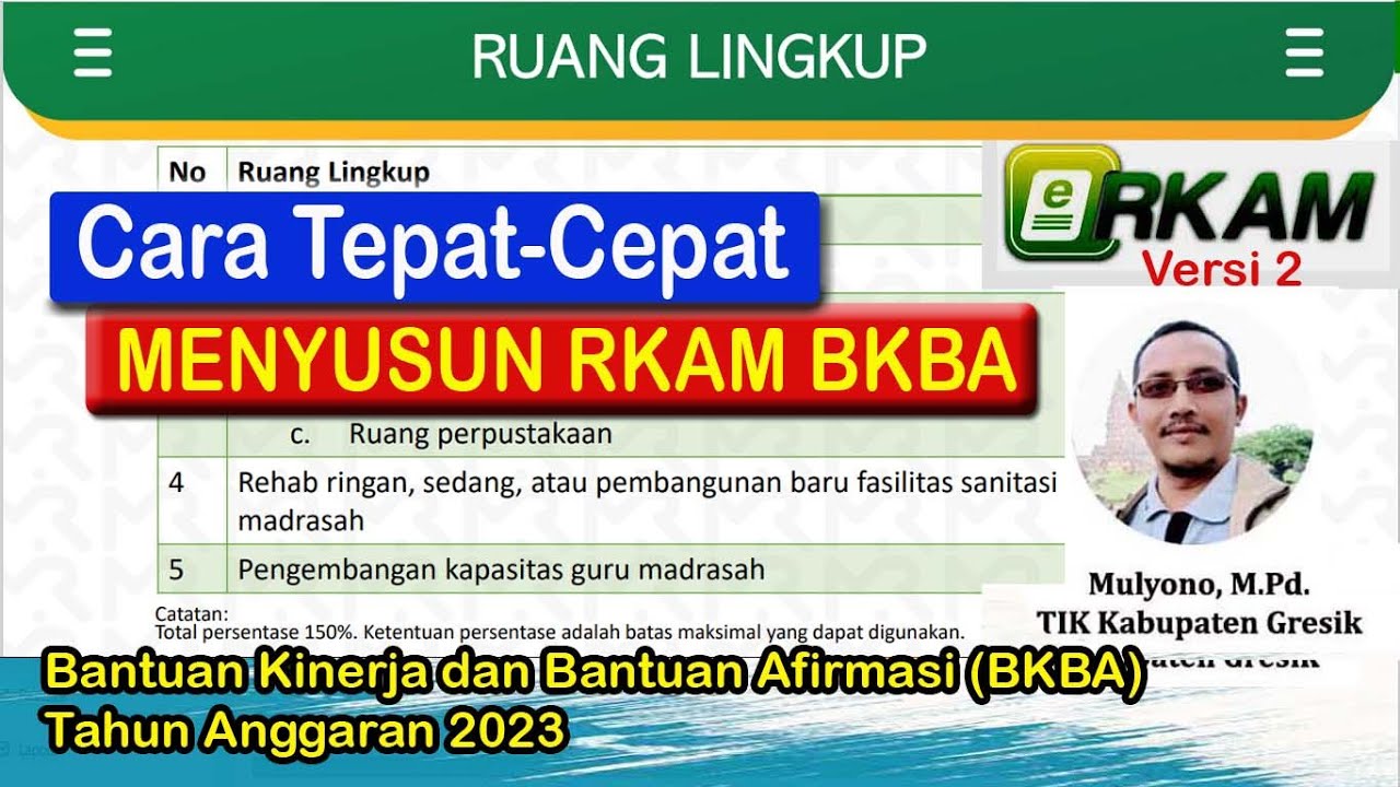 MENYUSUN RKAM BKBA DENGAN TEPAT - CEPAT SESUAI JUKNIS BKBA - YouTube