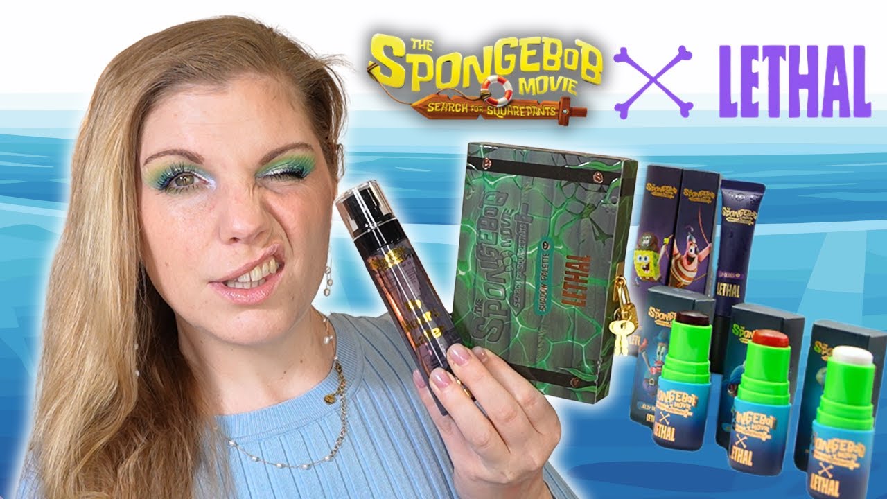 Lethal Cosmetics x SpongeBob: Die GANZE Collection im Test! ✨ Swatches & Tutorial