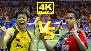 [4K50FPS] NICE ANGLE | MS  Lin Dan vs Simon Santoso  2009 Sudirman Cup  Highlights