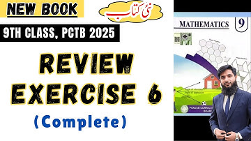 review exercise 6 class 9 new book | Class 9th Math New Book Chapter 6 Review Exercise 6