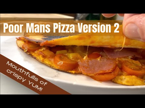 Poor Mans Pizza Version 2 - Crispy Mouthful of YUM! - I could eat this everyday!