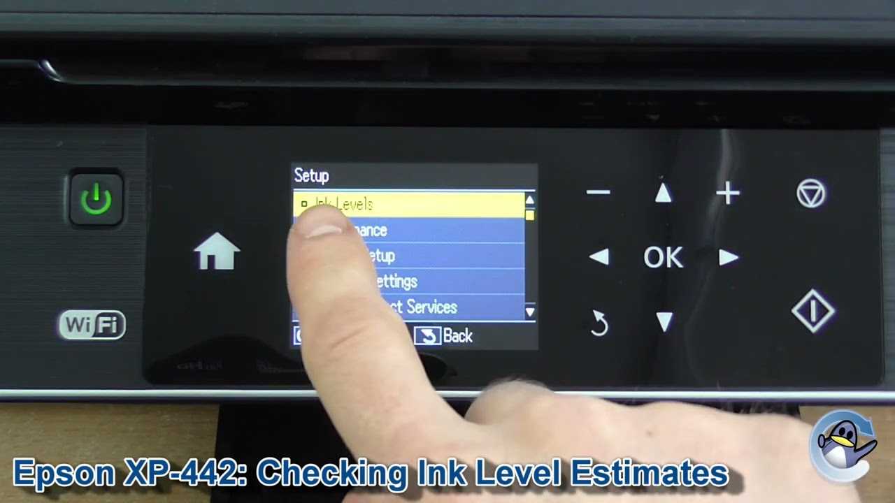 Epson Expression How to Check Estimated Ink Levels - YouTube