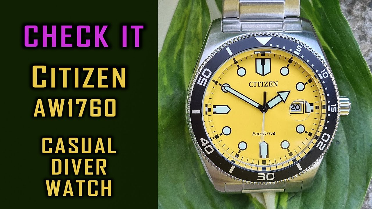 New Citizen AW1760 Eco-Drive watch review #citizen #citizenwatch  #gedmislaguna - YouTube