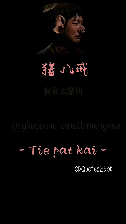 Chu pat kai #quotes #katakatabijak #cinta #kerasakti #patahhati #sad #sadstatus #shorts