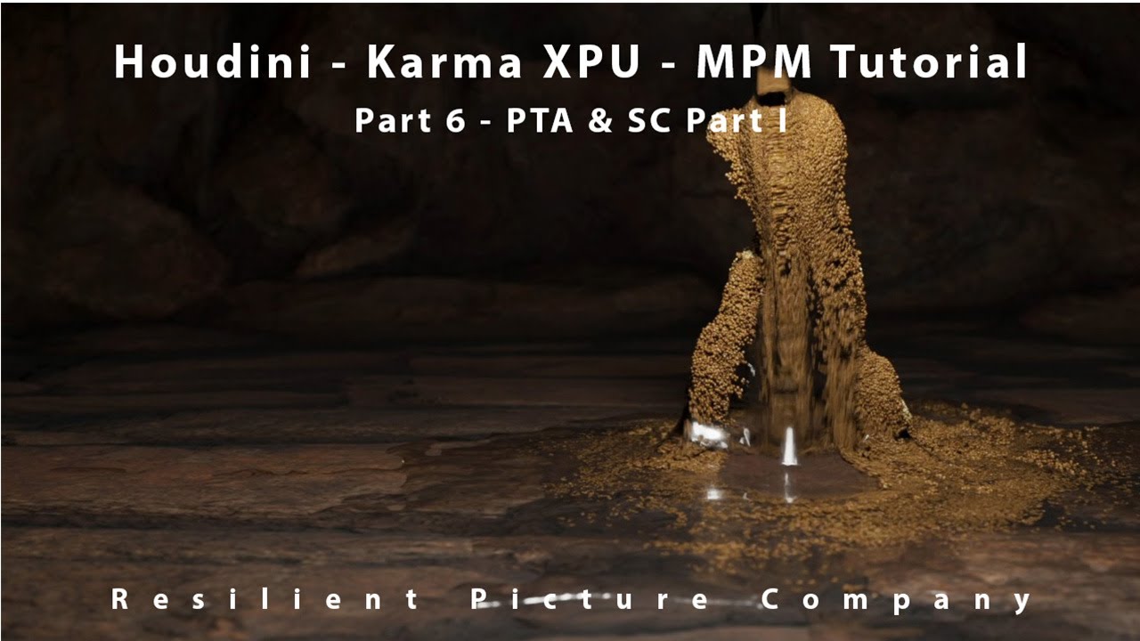 Houdini - Karma XPU - MPM Tutorial - Part 6 - PTA & SC Part I - YouTube