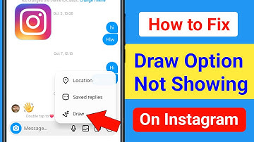 Instagram Draw Option Not Showing Problem | How to Fix Instagram Chat Draw Doodle Not Showing 2025