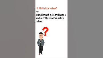What is local variable ❓ | #shorts | #cprogramming | Nameste coders
