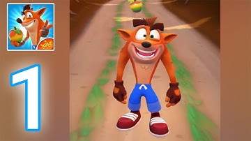 Crash Bandicoot: On The Run! - Gameplay Walkthrough Part 1 - LVL 1 Nitro Ant & Nitro Crab Defeated