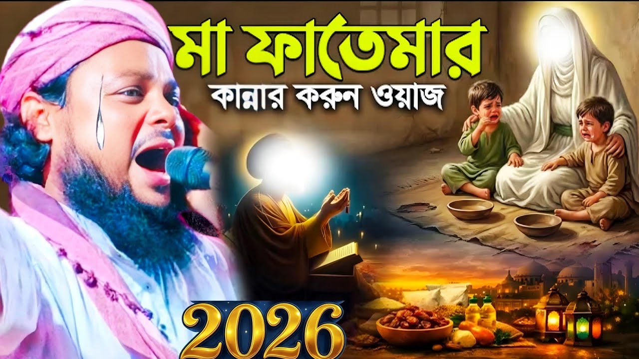 ২০২৬ মা ফাতেমার করুন কান্নার ওয়াজ মাওলানা আজিজুল হক সাহেব ওয়াজ maulana Azizul Haque Saheb jalsa...