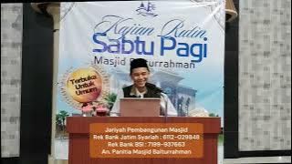 Kajian Sabtu Pagi - Kitab Ad-Daa' Wa Ad- Dawaa' Ustad Fajrin Maulana Masjid Baiturrahman