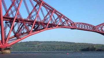 Train Crossing Forth Railway Bridge Scotland May 25th