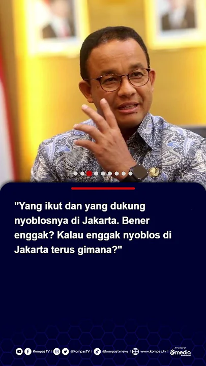 Anies Baswedan Sindir Calon Gubernur Jakarta yang Tidak Nyoblos di Jakarta #aniesbaswedan #jakarta