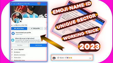 How to make Facebook Emoji name Account I