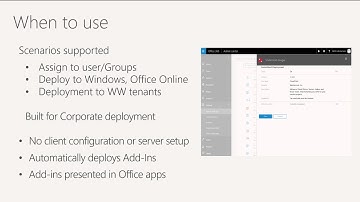 Build 2017 Managing and Deploying Office Add ins using Centralized Deployment