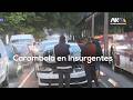 ¡CAOS EN INSURGENTES SUR! Choque en cruce con Bajío afecta vialidad | Reporte Vial CDMX