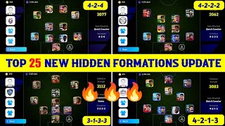 Top 25 New Formations Update With Playstyle Guide In eFootball 2024 Mobile | 4-2-4 Still Available