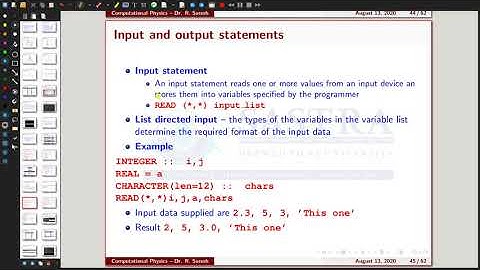 Computational Physics -- FORTRAN 90/95 Arithmetic and logical operations -- MSc., SASTRA |Lecture-4|