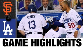 Max Muncy belts two homers in Dodgers' 9-1 win | Giants-Dodgers Game Highlights 7\/24\/20