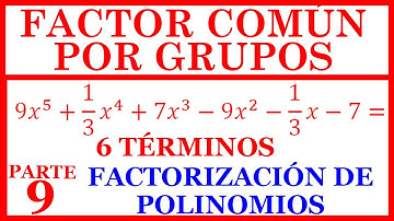 FACTOR COMÚN por GRUPO (FACTOR COMÚN POR AGRUPACIÓN) (SEGUNDO CASO) [FACTORIZAR POLINOMIOS] PARTE 9