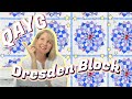 Quilt As You Go DRESDEN PLATE BLOCK: Quick, Easy & Perfect For Scraps + Beginners!