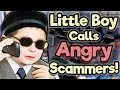 Little Boy Calls Angry Scammers! (Fake Microsoft Tech Support and IRS) - #5