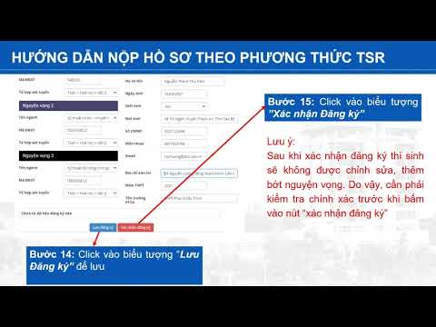 Video Hướng dẫn nộp hồ sơ theo Phương thức Tuyển sinh riêng... - youtube