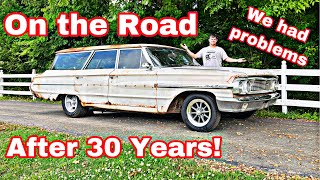 Stick Shift V8 Wagon! Rescued from the Junkyard. First Road Drive in 30 Years!