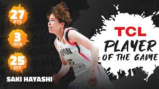 🇯🇵 Saki Hayashi with 9 triples to break the record! TCL Player Of The Game! #FIBAWWC screenshot 2