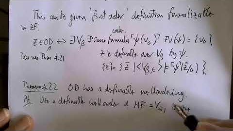 Axiomatic Set Theory Lecture 29