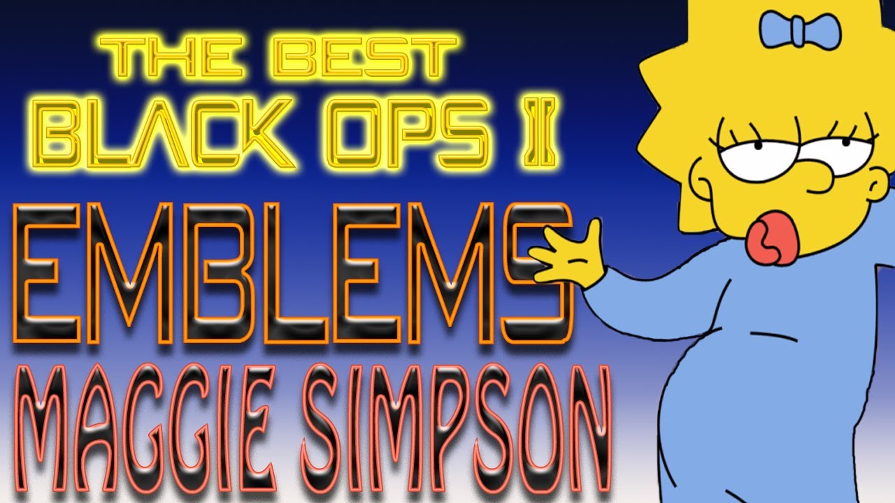 THE BEST BLACK OPS 2 PLAYERCARD EMBLEMS | MAGGIE SIMPSON