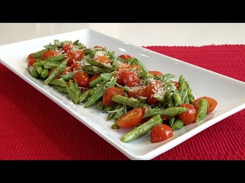 Oven Roasted Italian Green Beans And Tomatoes-Savor The Flavor-Brittany Allyn