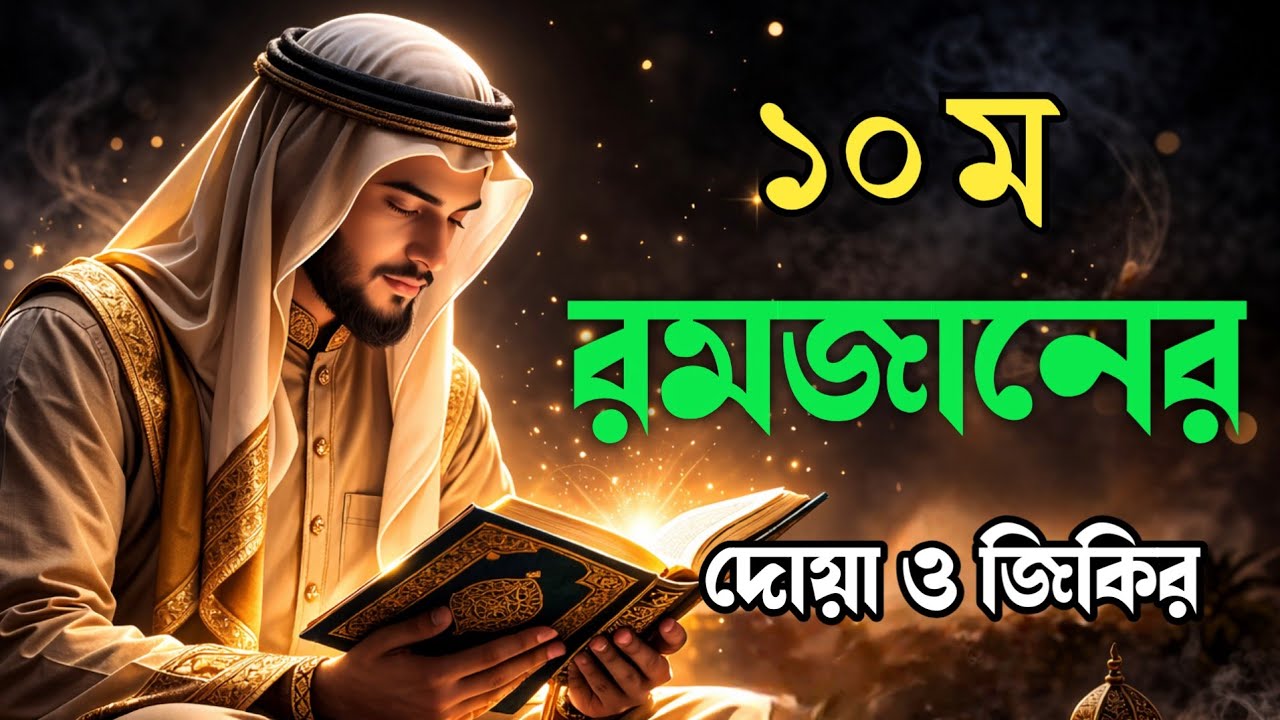 মাহে রমজানের ১০ম দিনের গুরুত্বপূর্ণ দোয়া ও জিকির l দোয়াটি বেশি বেশি শুনুন | Best Dua In Ramadan 2026
