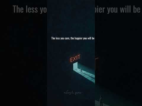 The less you