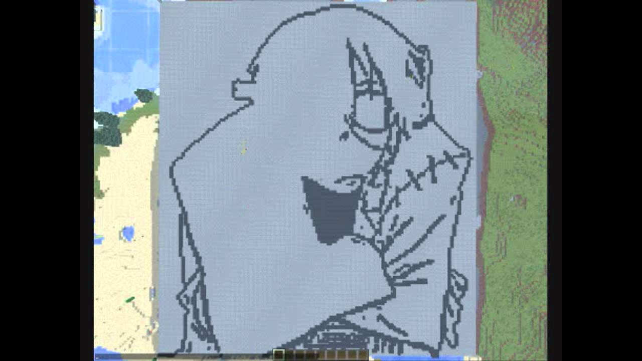 Minecraft professor stein pixel art - YouTube