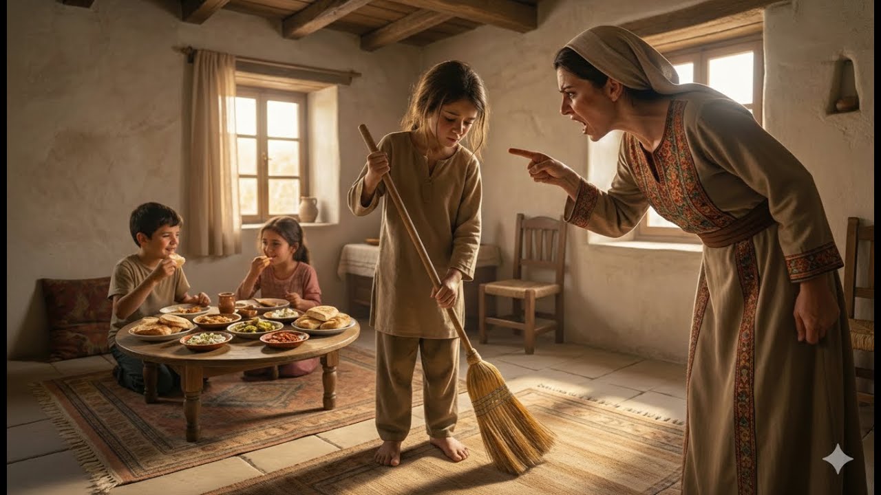 الفتاة اليتيمة التي أهانتها زوجة أبيها وجعلتها خادمة لأولادها... لكن ما حدث في النهاية صدم الجميع!