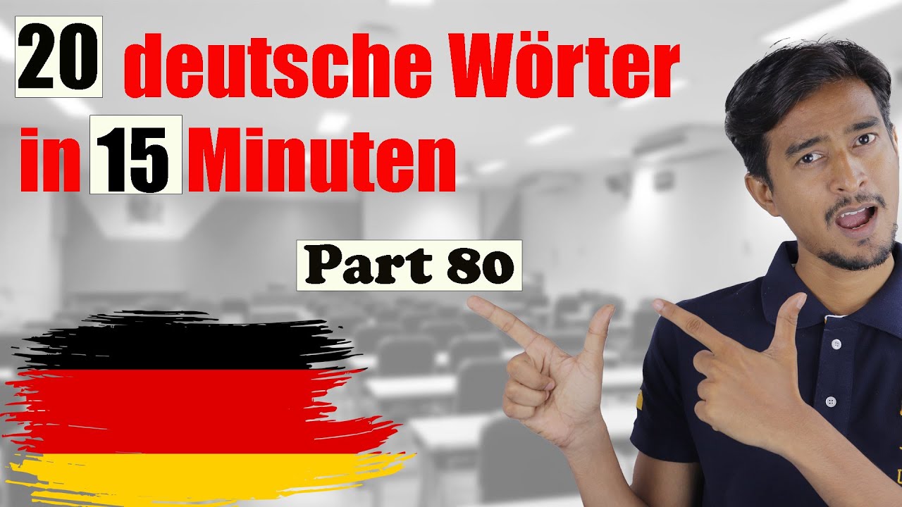 German Word List intermediate level - Part 80 - YouTube