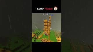 Minecraft Tower House 🏰 | Sabse Stylish Tower Build! #shorts #minecraft