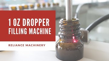 Glass Dropper Bottle RVF Filling Machine, Pipette Capping Machine, Servo System | Reliance