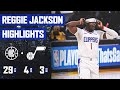 Reggie Jackson Steps Up, Produces 29 Points vs. Utah Jazz | LA Clippers