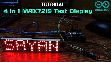 How to Make Arduino Text Scrolling Display Using PAROLA Library | 4 in 1 MAX7219 Dot Matrix Module